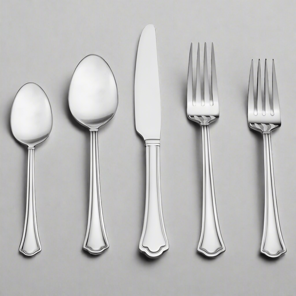 Capri Frost 53 Piece Flatware Set, Service for 8