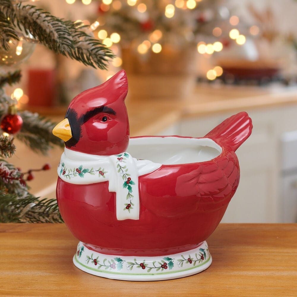 Winterberry® Cardinal Candy Bowl