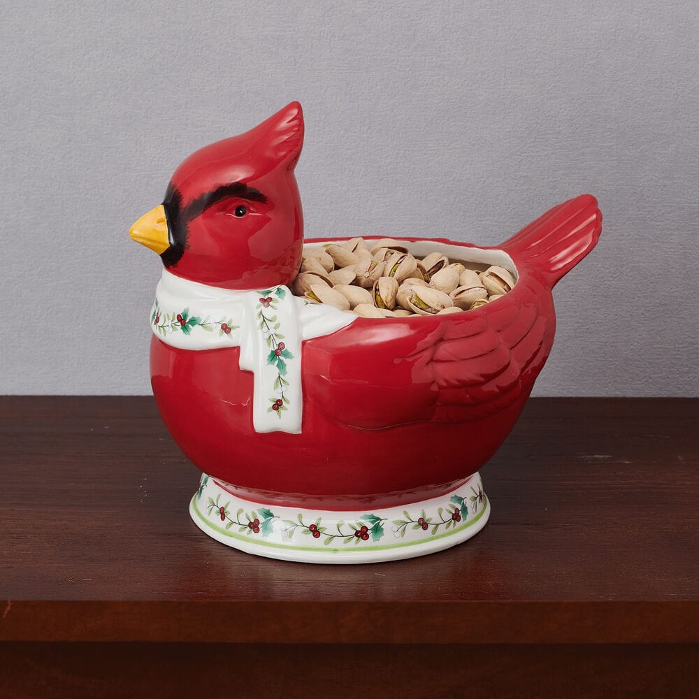 Winterberry® Cardinal Candy Bowl