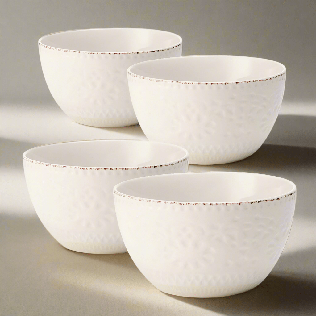 Chateau Cream Set of 4 Soup Cereal Bowls