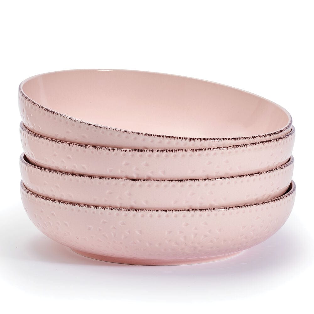 Chateau Pink Set of 4 Pasta Bowls