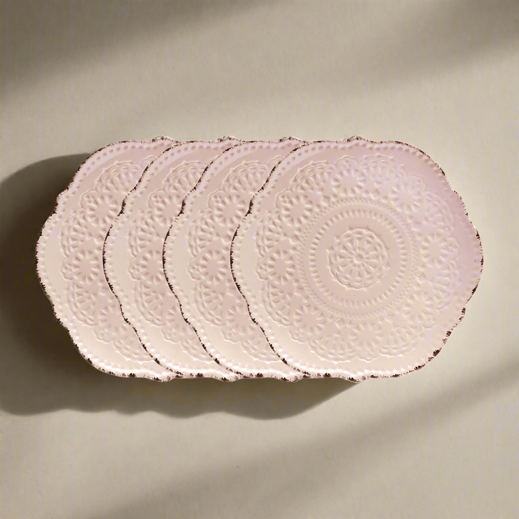 Chateau Pink Set of 4 Salad Plates