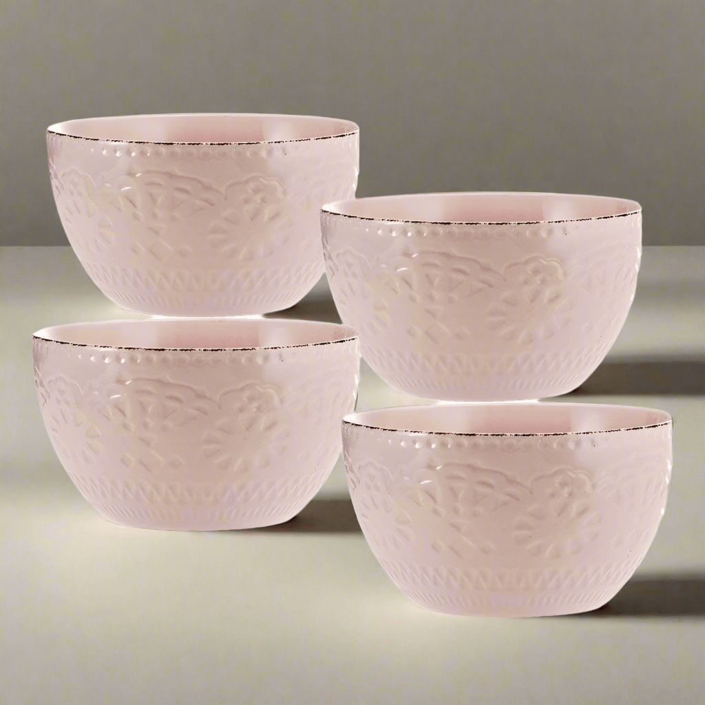 Chateau Pink Set of 4 Soup Cereal Bowls