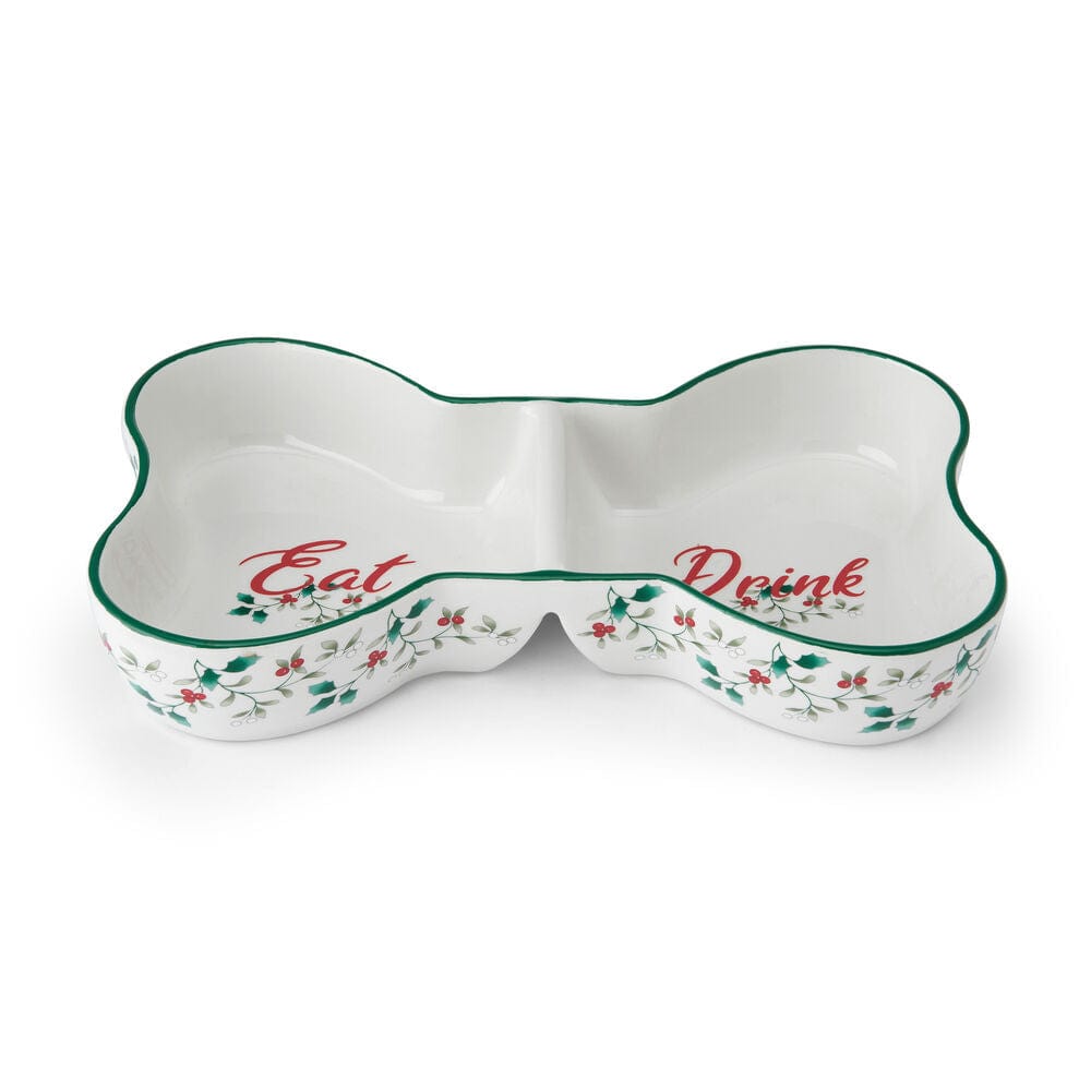 Winterberry® Divided Dog Food Bowl