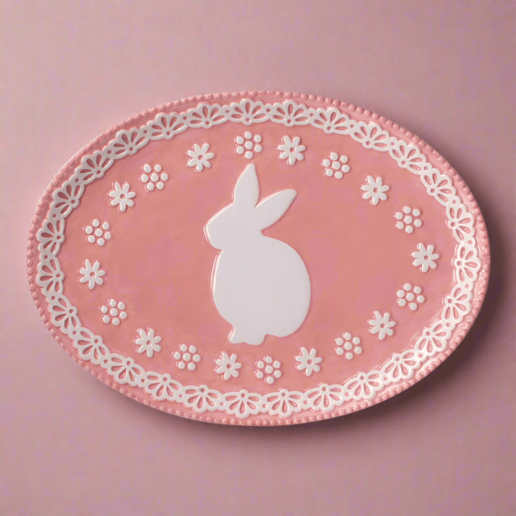 Easter Bunny Oval Platter