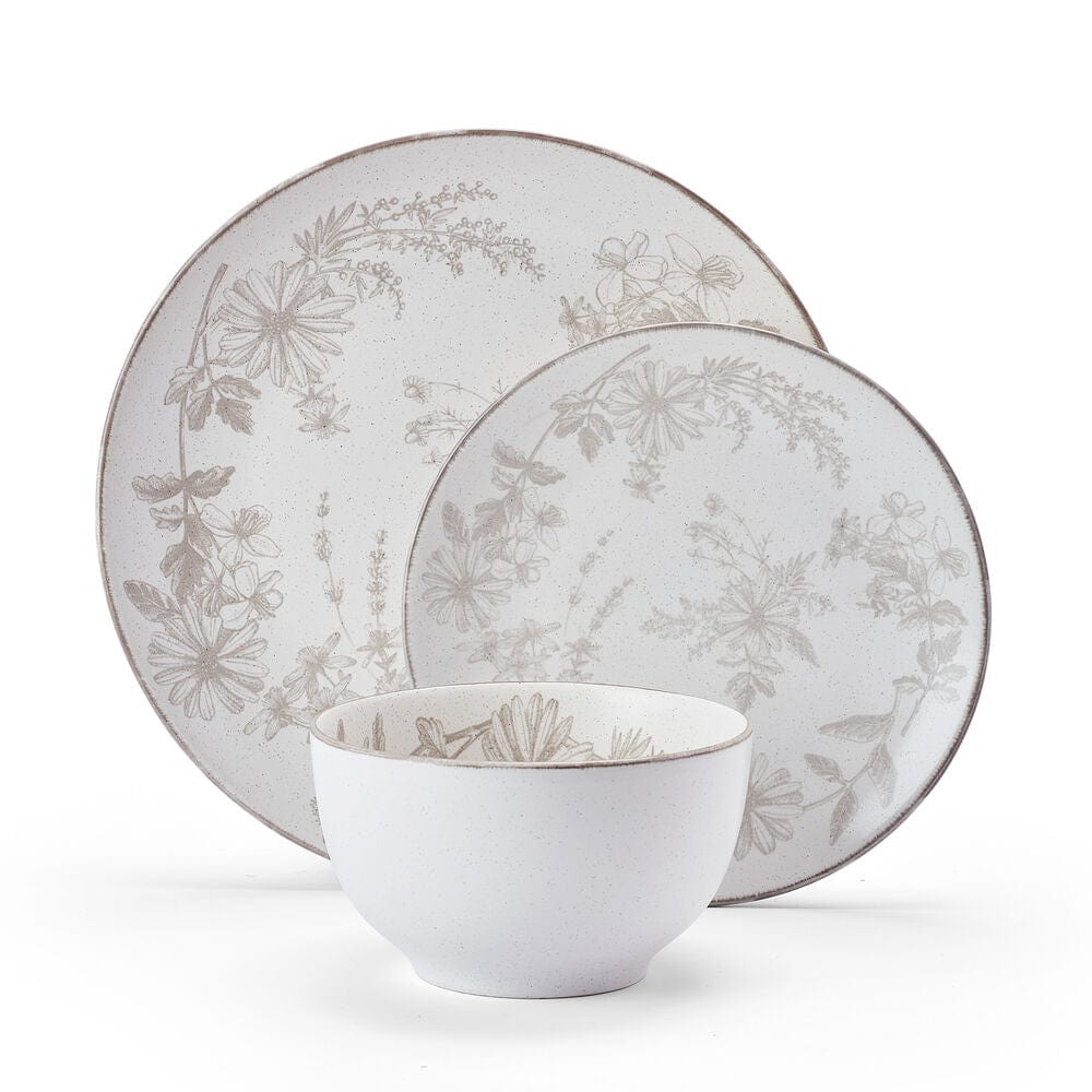 Enchanted Bloom 12 Piece Dinnerware Set, Service for 4