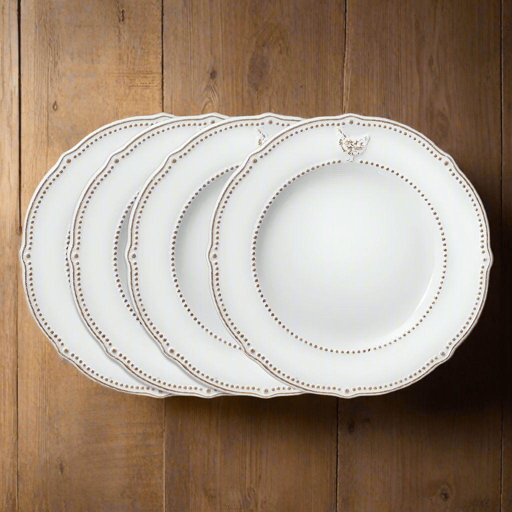 Farmhouse Hen Set of 4 Dinner Plates