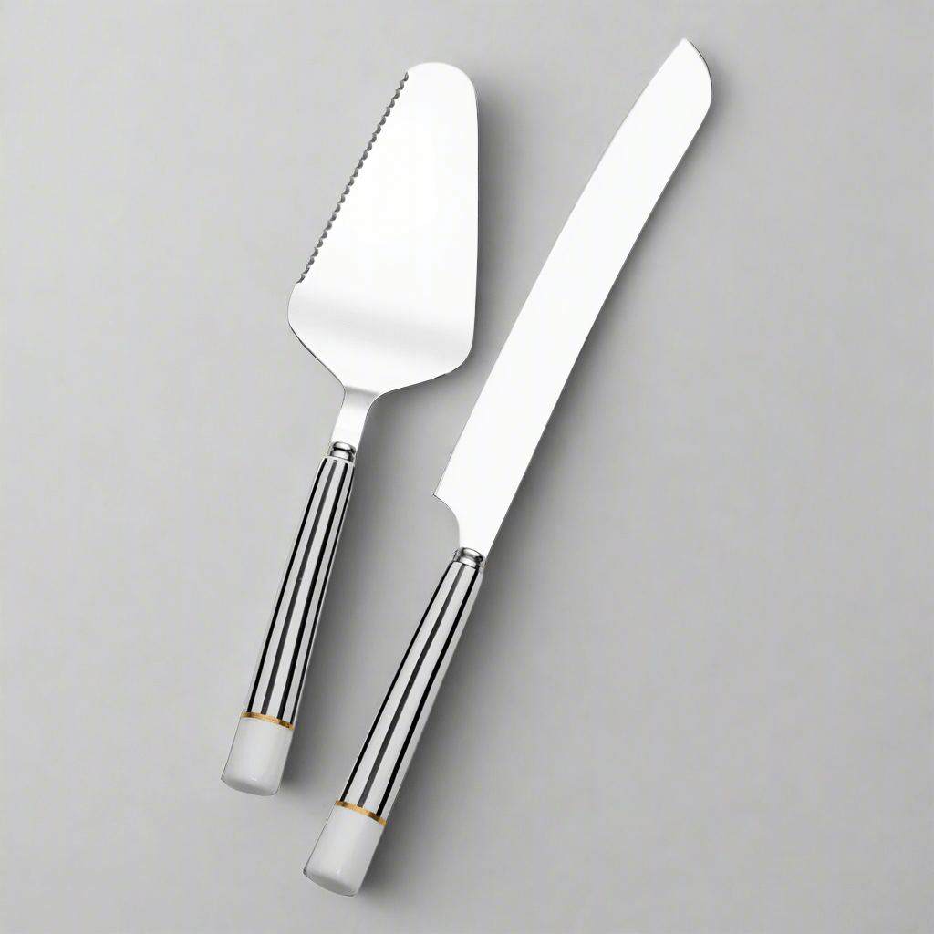 French Cafe 2 Piece Cake Knife and Server Set