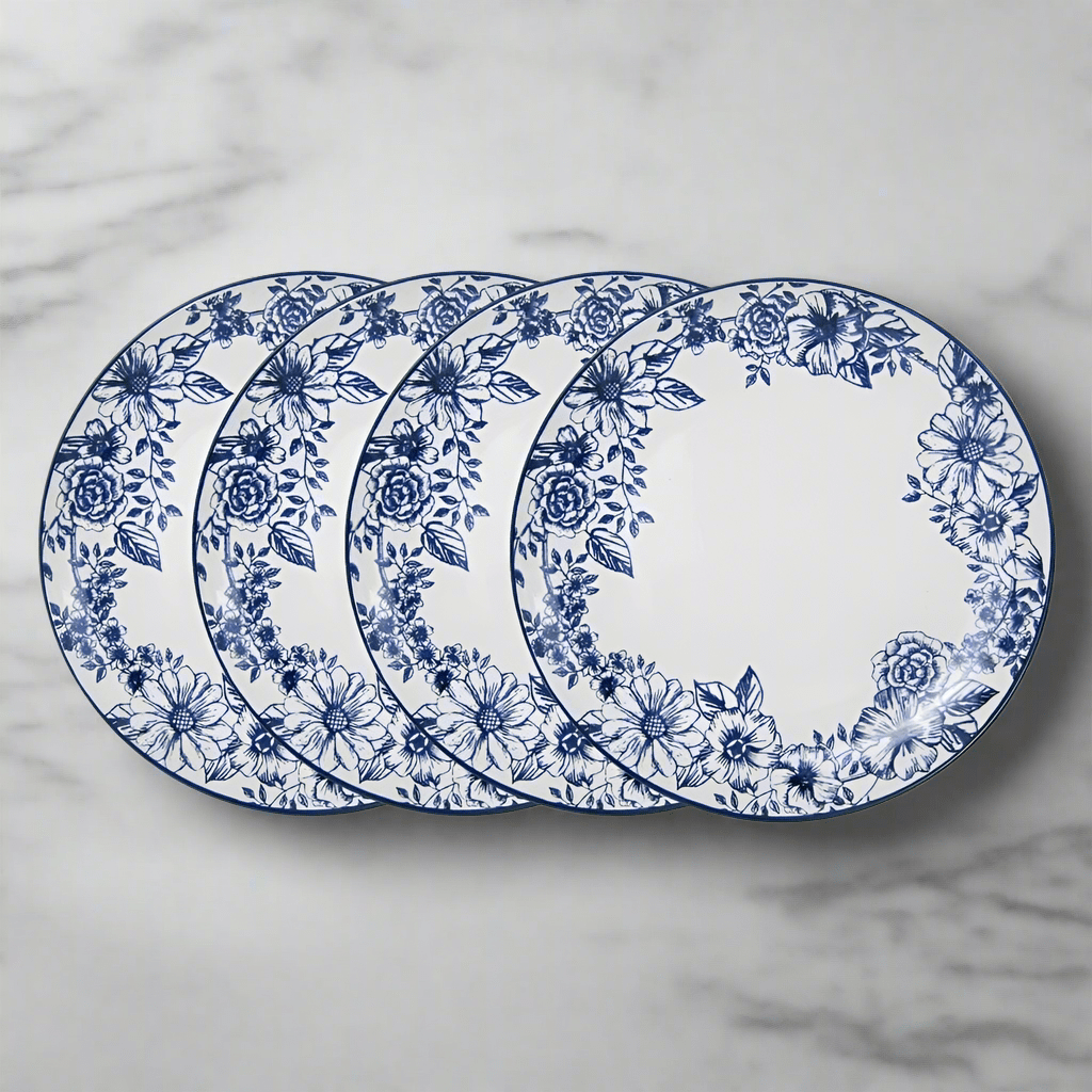 Gabriela Blue Set of 4 Dinner Plates