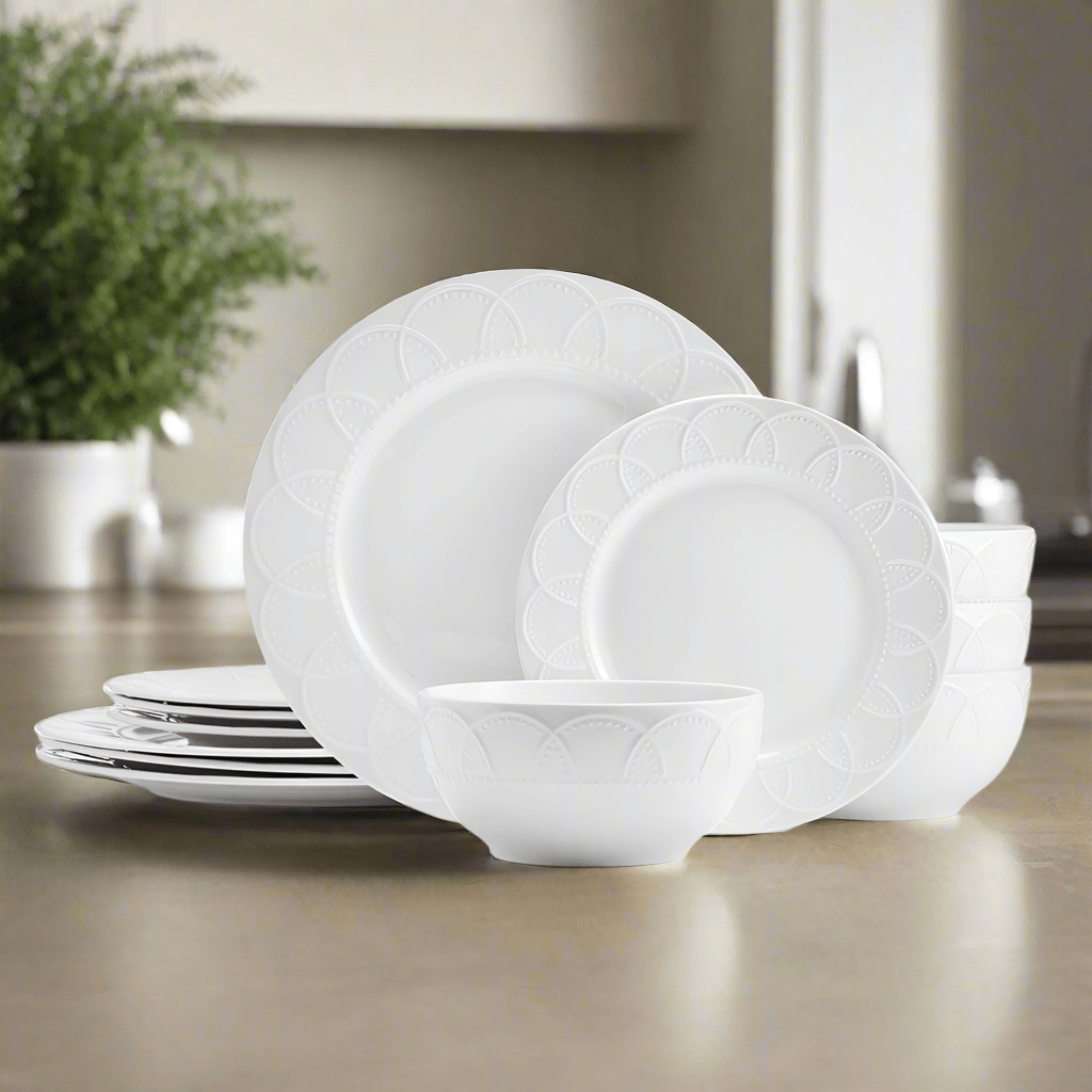 Jules 12 Piece Dinnerware Set, Service for 4