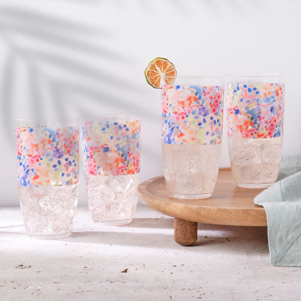 Merisella® Set of 4 Acrylic Tumblers