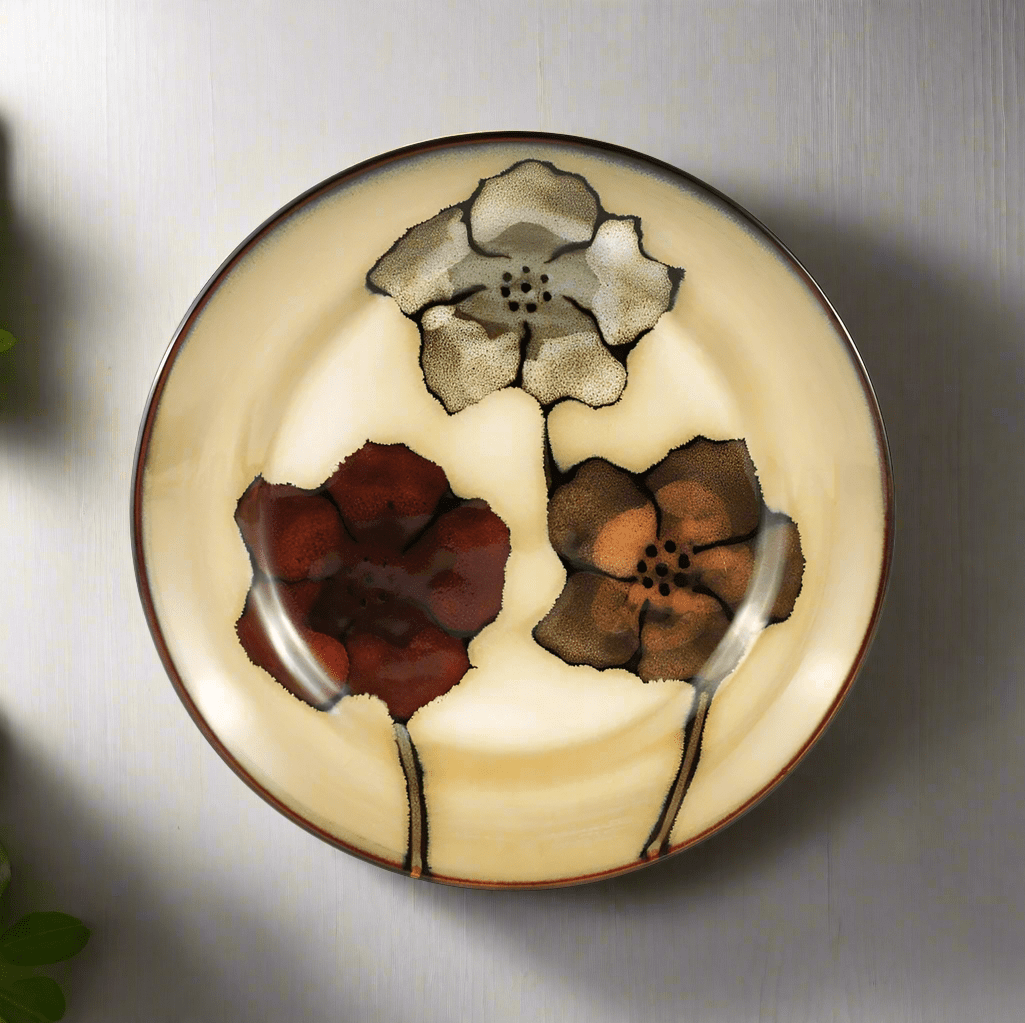 Painted Poppies Salad Plate