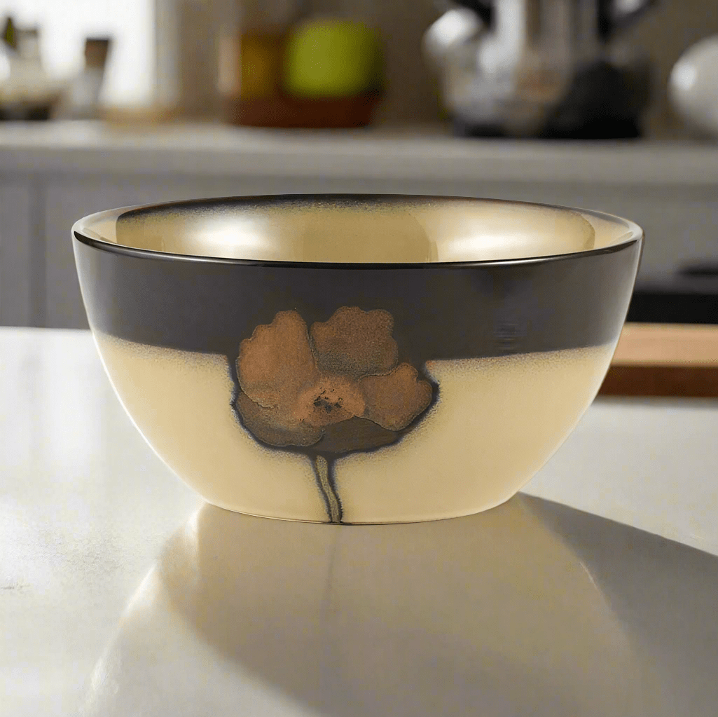 Painted Poppies Soup Cereal Bowl