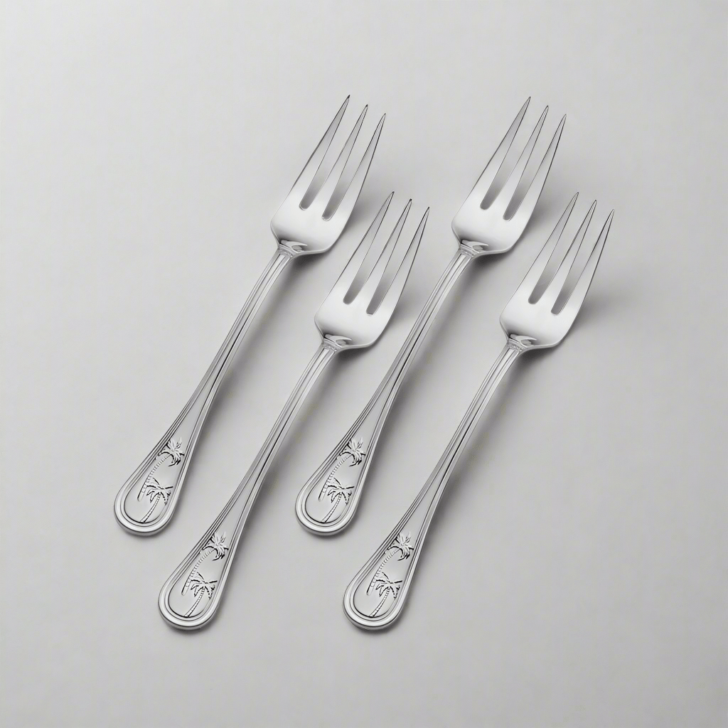 Palm Breeze Set of 4 Appetizer Forks