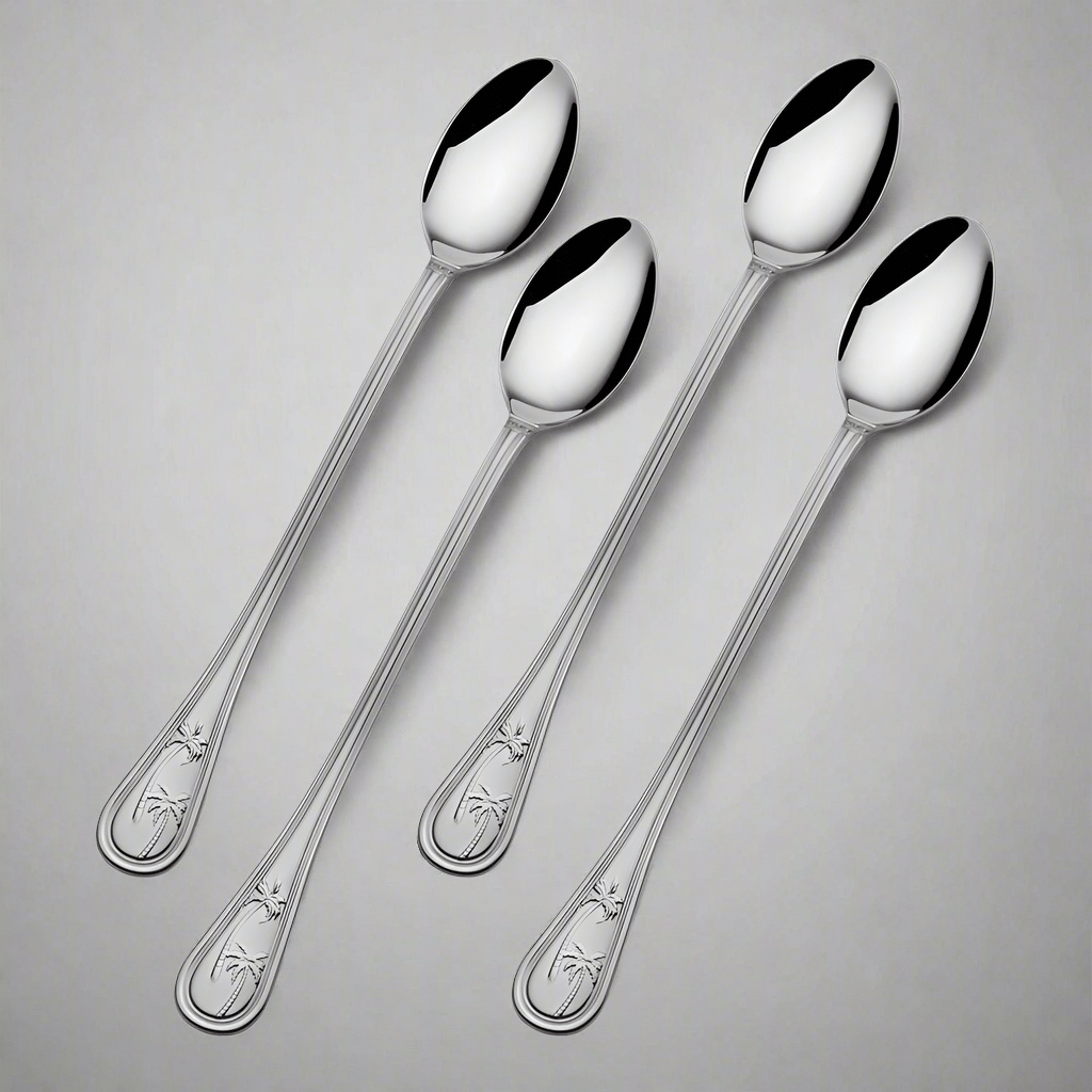 Palm Breeze Set of 4 Iced Beverage Spoons