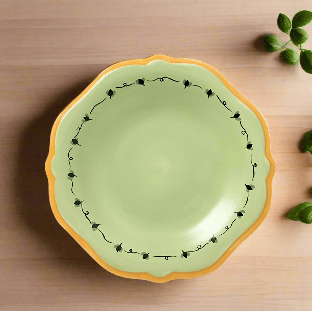 Pistoulet® Salad Plate with Yellow Band