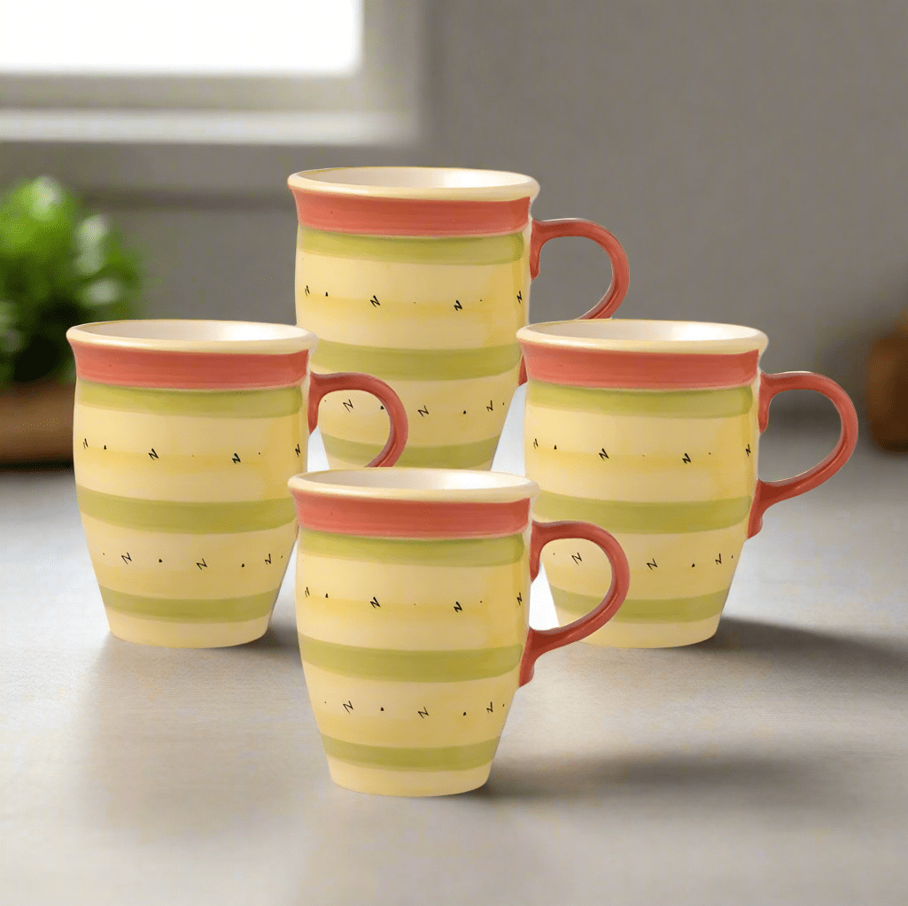 Pistoulet® Set of 4 Mugs with Red Handle