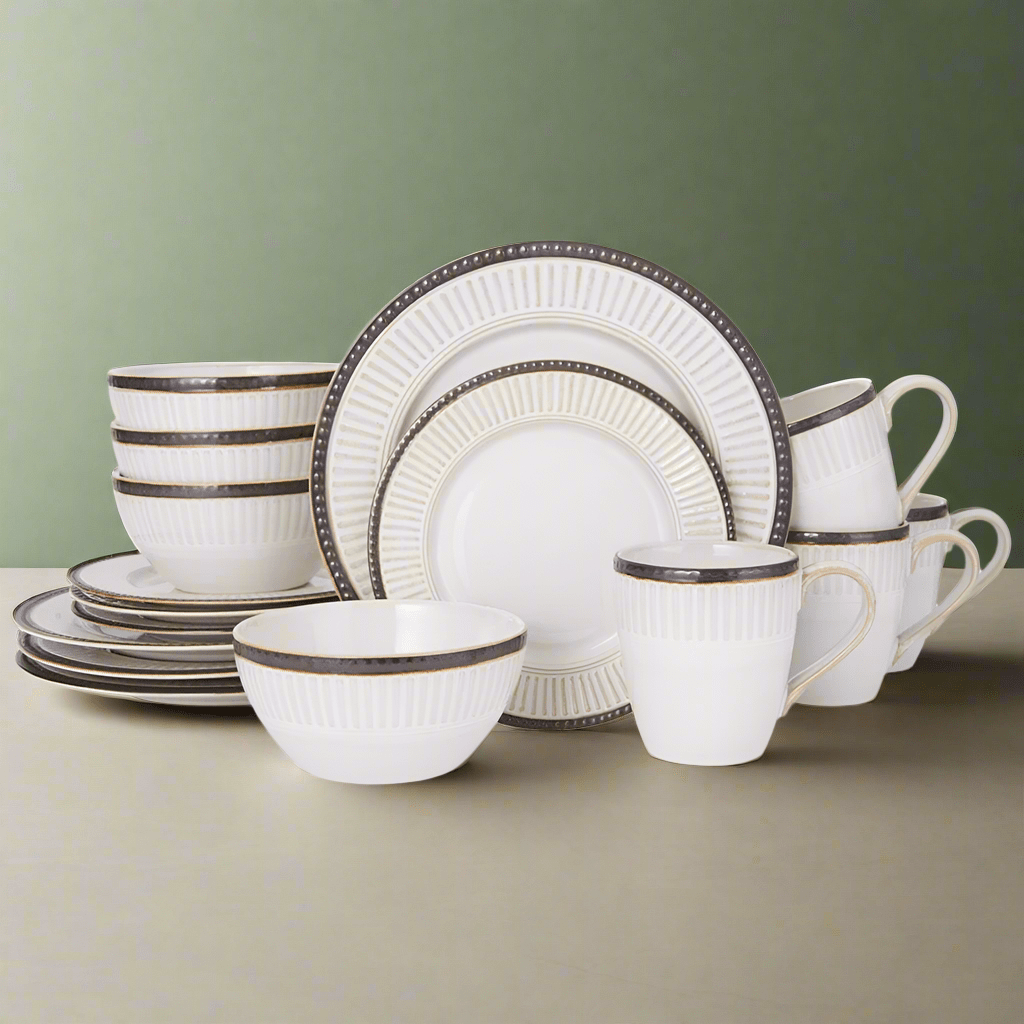 Promenade Column 16 Piece Dinnerware Set, Service for 4