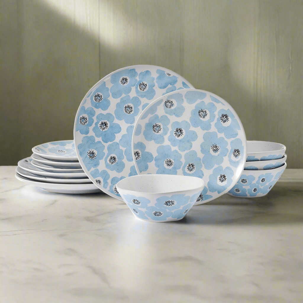 Radiant Floral 12 Piece Set, Service for 4