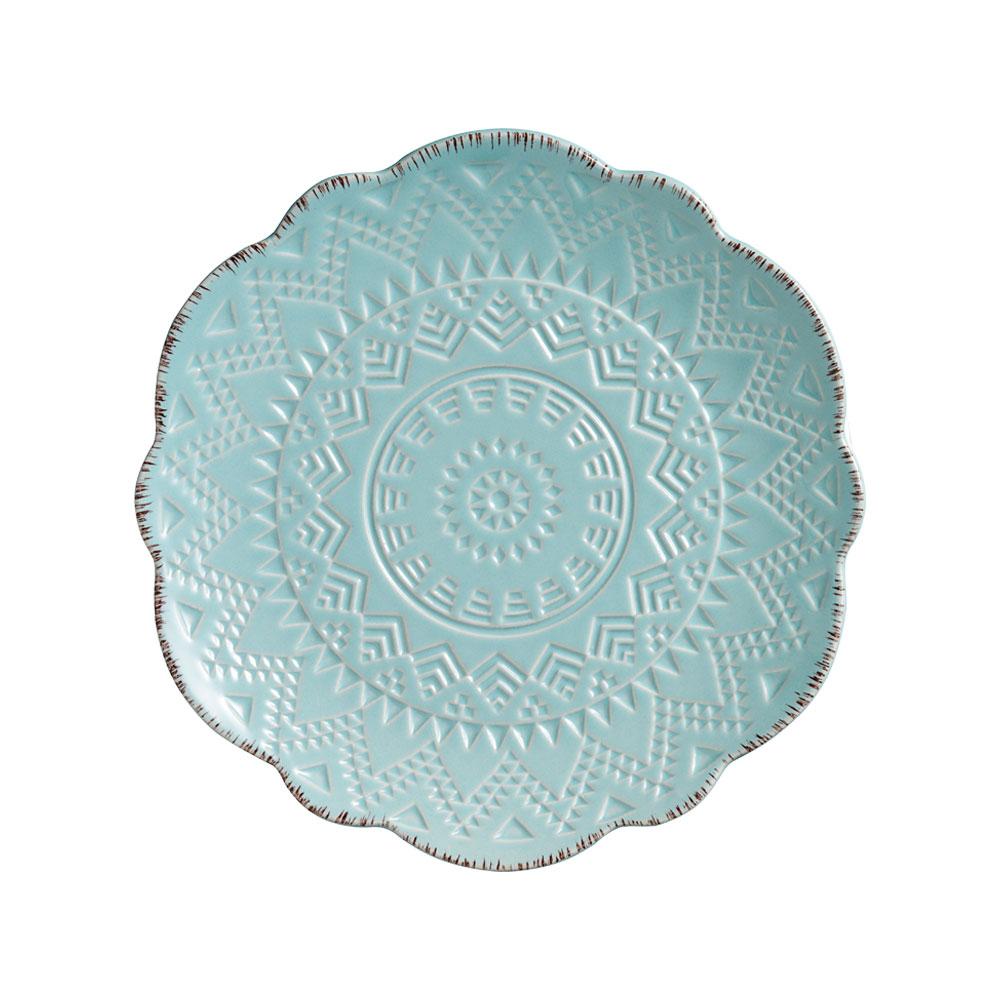 Remembrance Teal Set of 4 Salad Plates