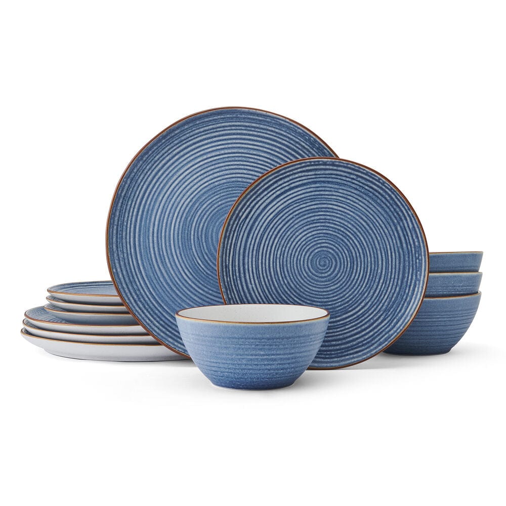 Rowan Blue 12 Piece Set, Service for 4