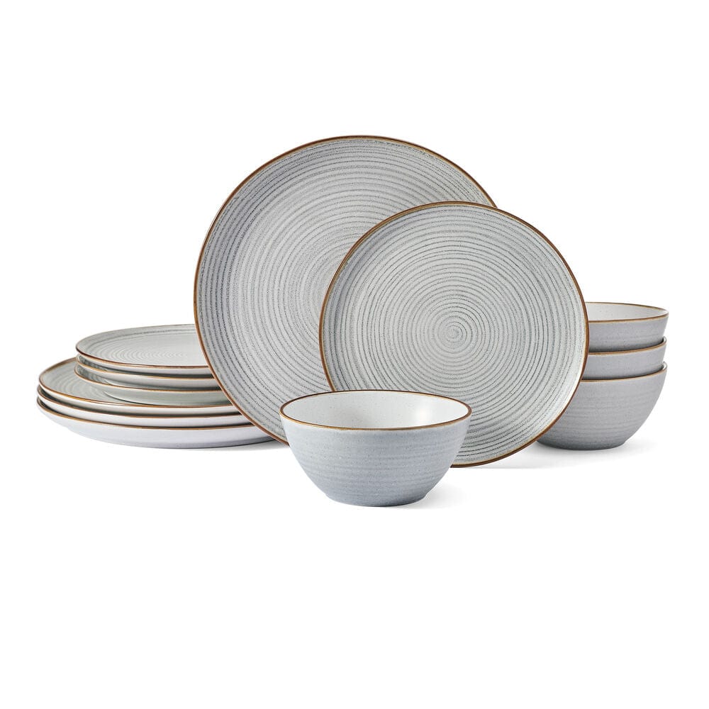 Rowan Gray Service 12 Piece Set, Service for 4