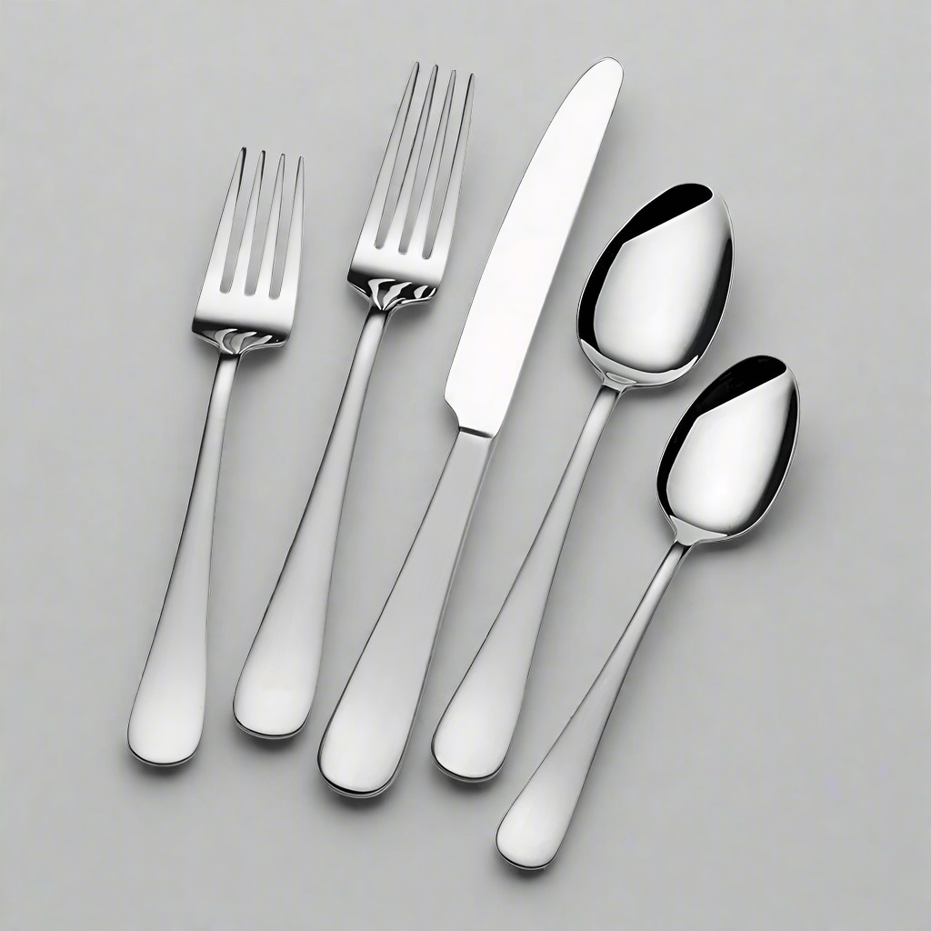 Satin Symmetry 45 Piece Flatware Set, Service for 8