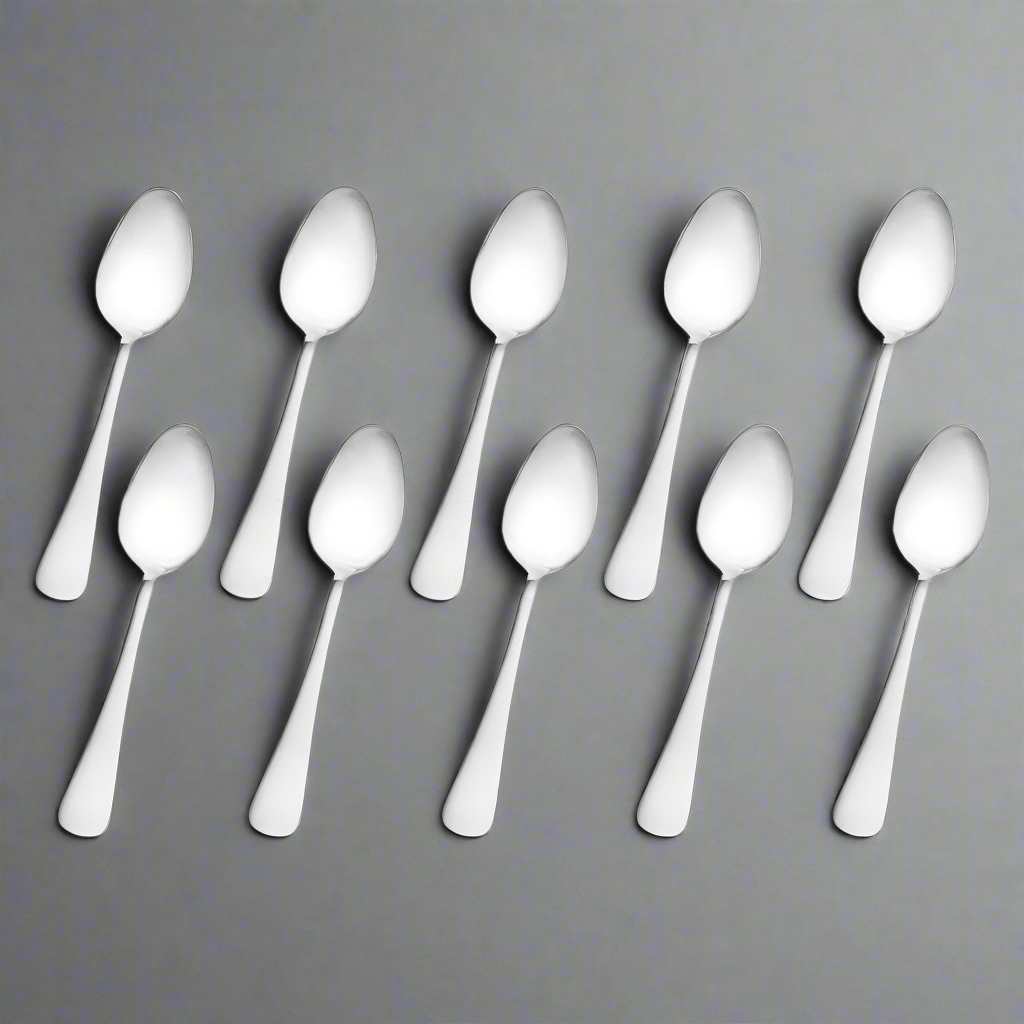 Satin Symmetry Set of 10 Teaspoons