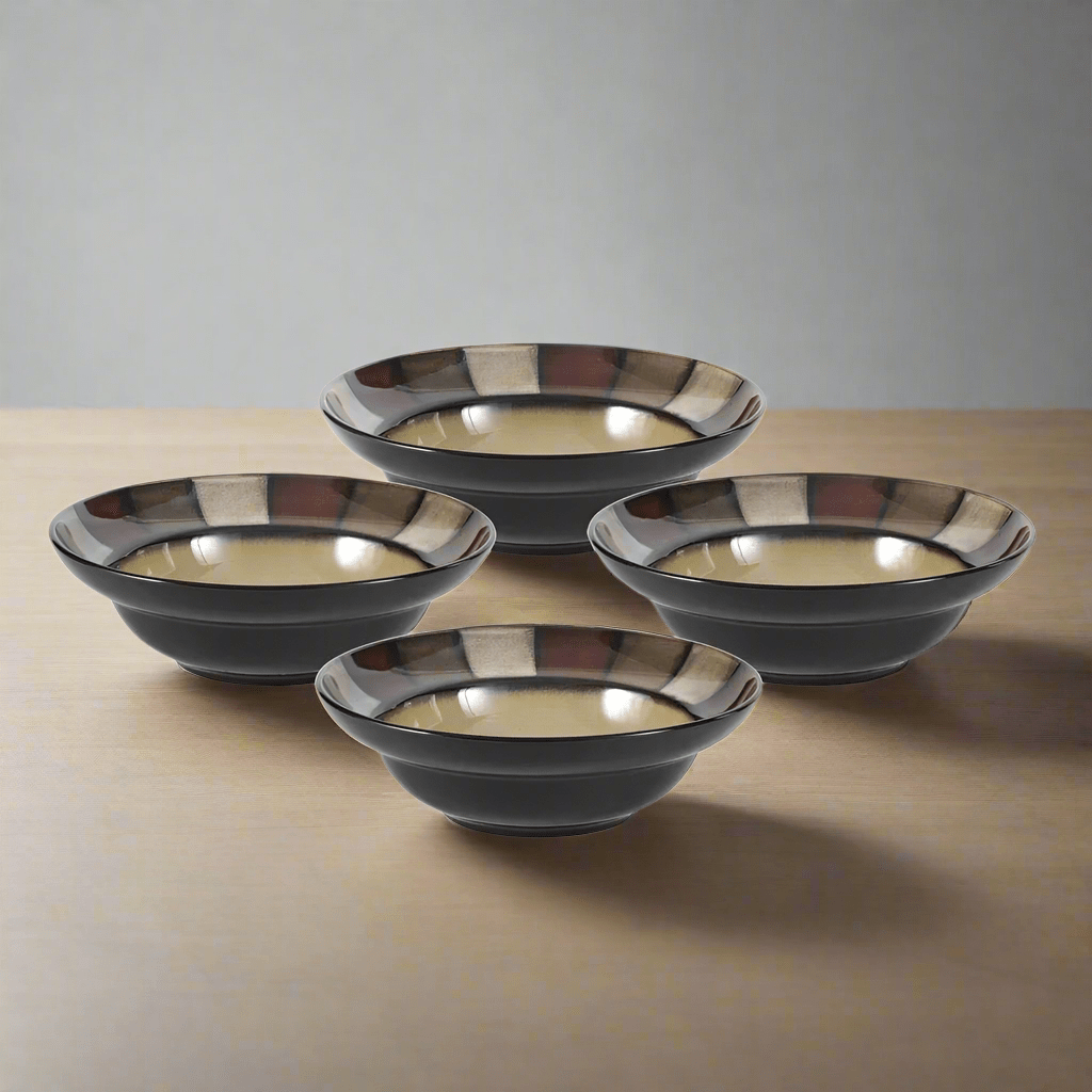 Taos Set of 4 Rim Soup Cereal Bowls