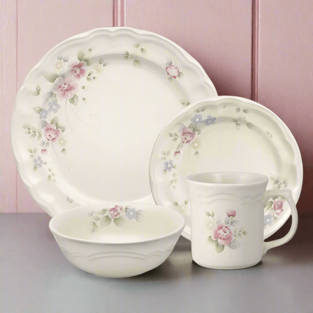 Tea Rose Dinnerware Set