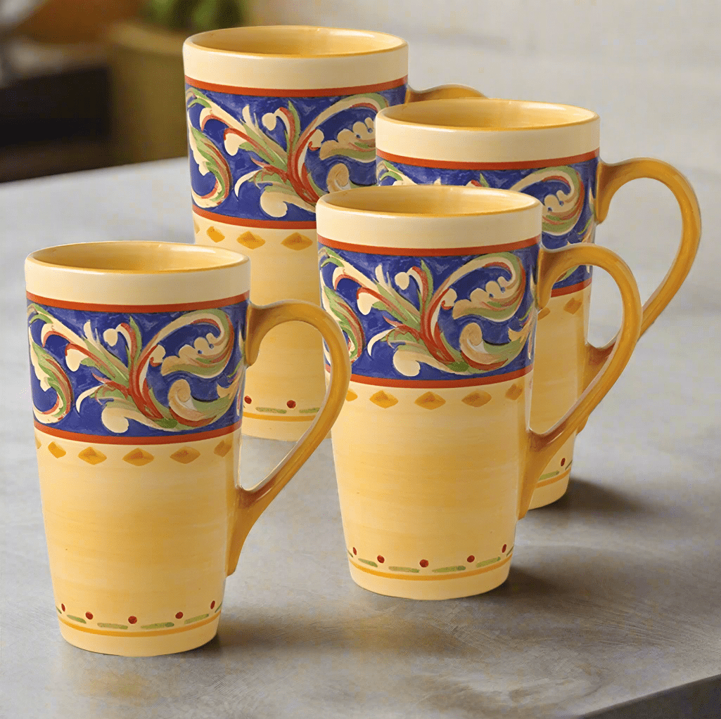 Villa della Luna® Set of 4 Latte Mugs