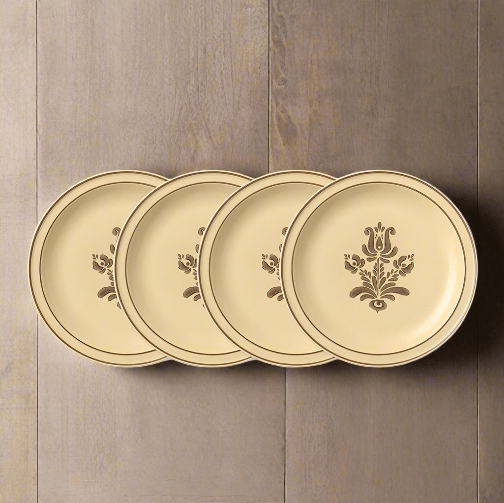 Village Set of 4 Dinner Plates