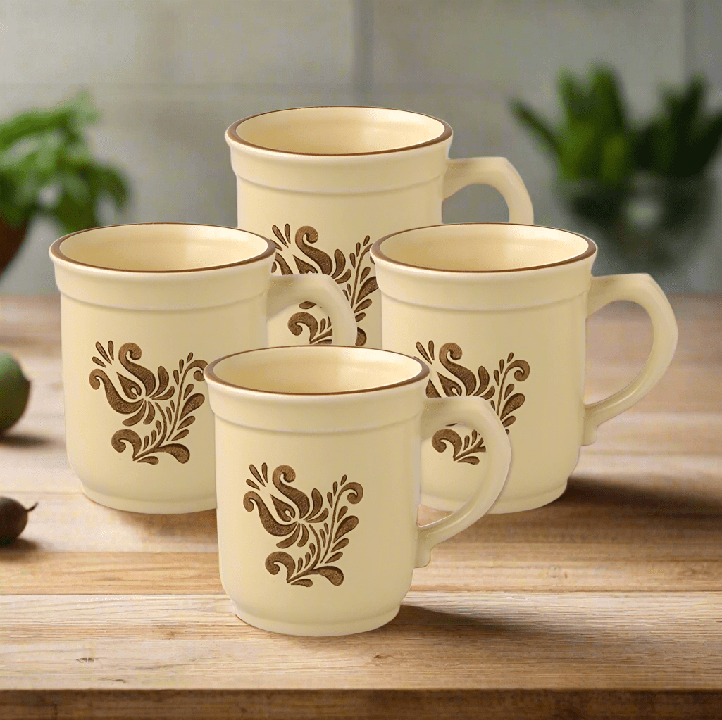 Village Set of 4 Mugs