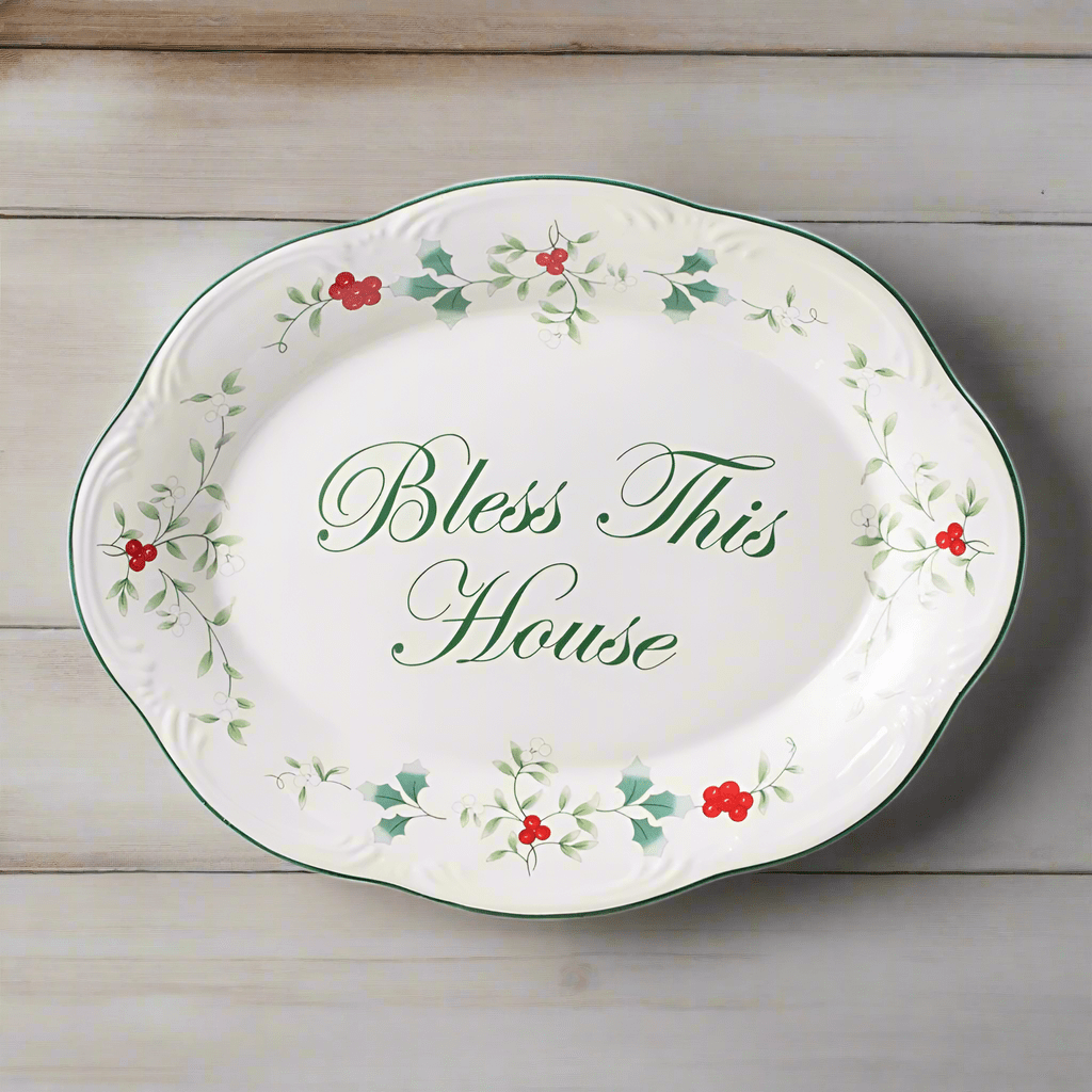 Winterberry® Bless This House Plate