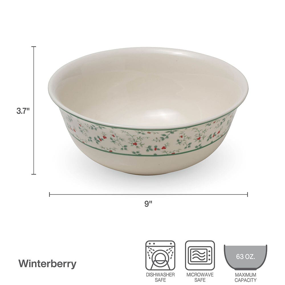 Winterberry® Set of 2 Holly Nesting Serving Bowls