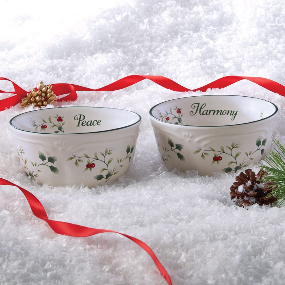 Winterberry® Set of 2 Sentiment Dessert Bowls