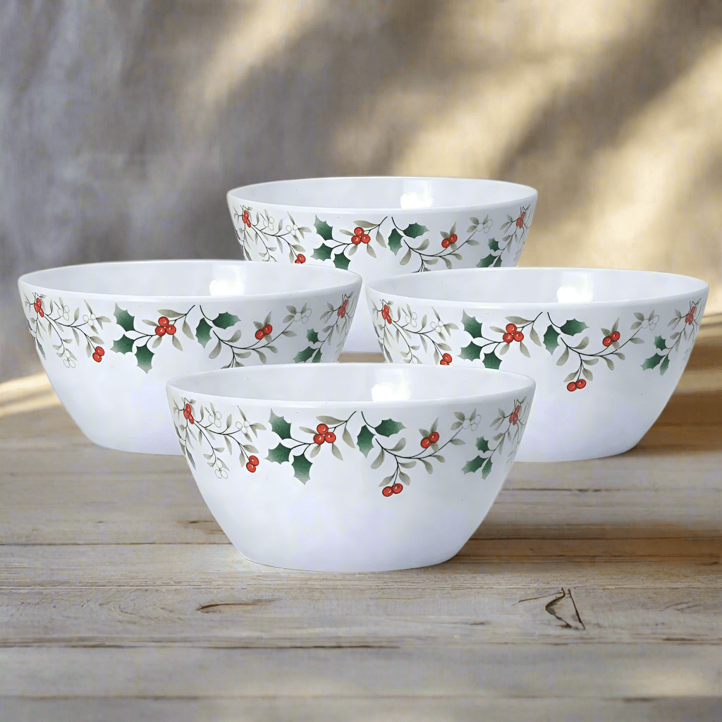 Winterberry® Set of 4 Outdoor Melamine Cereal Bowls