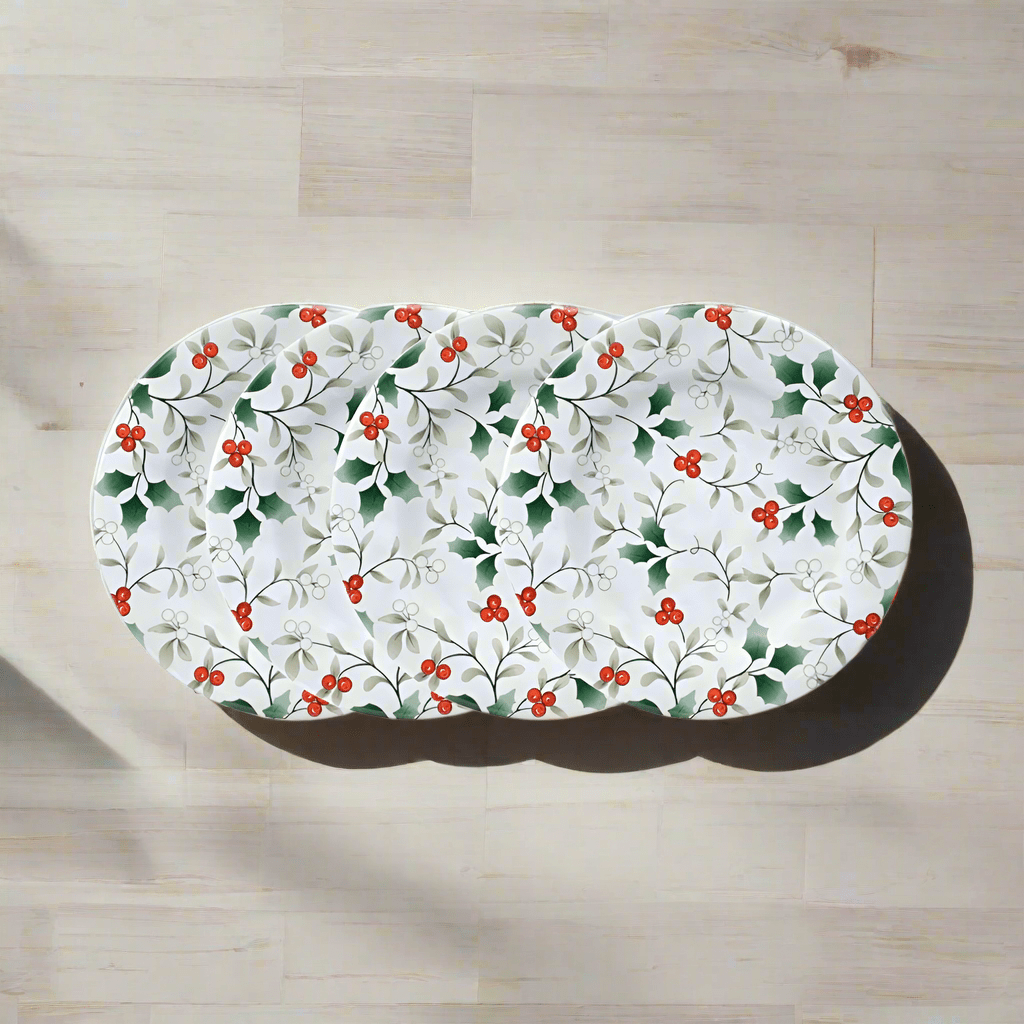 Winterberry® Set of 4 Outdoor Melamine Salad Plates