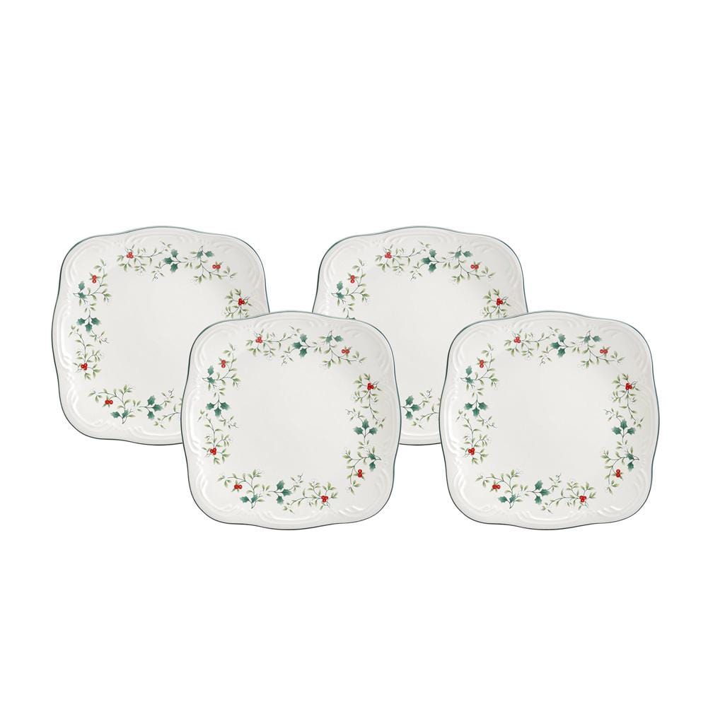 Winterberry® Set of 4 Square Salad Plates