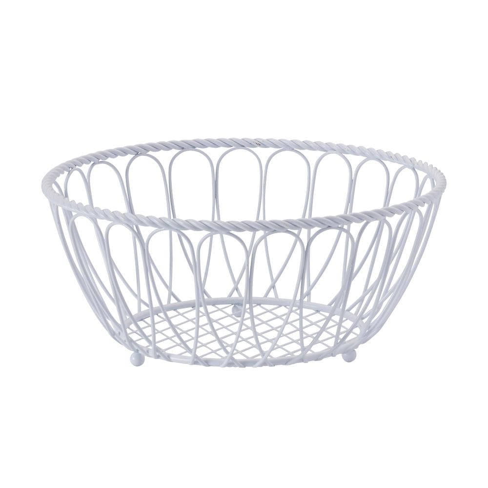 Rope Fruit and Bread Basket White