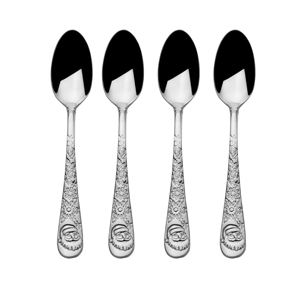 Santa Set of 4 Mini Coffee Spoons