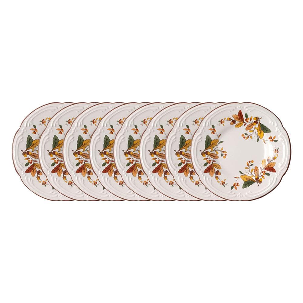 Autumn Berry Set of 8 Appetizer Plates