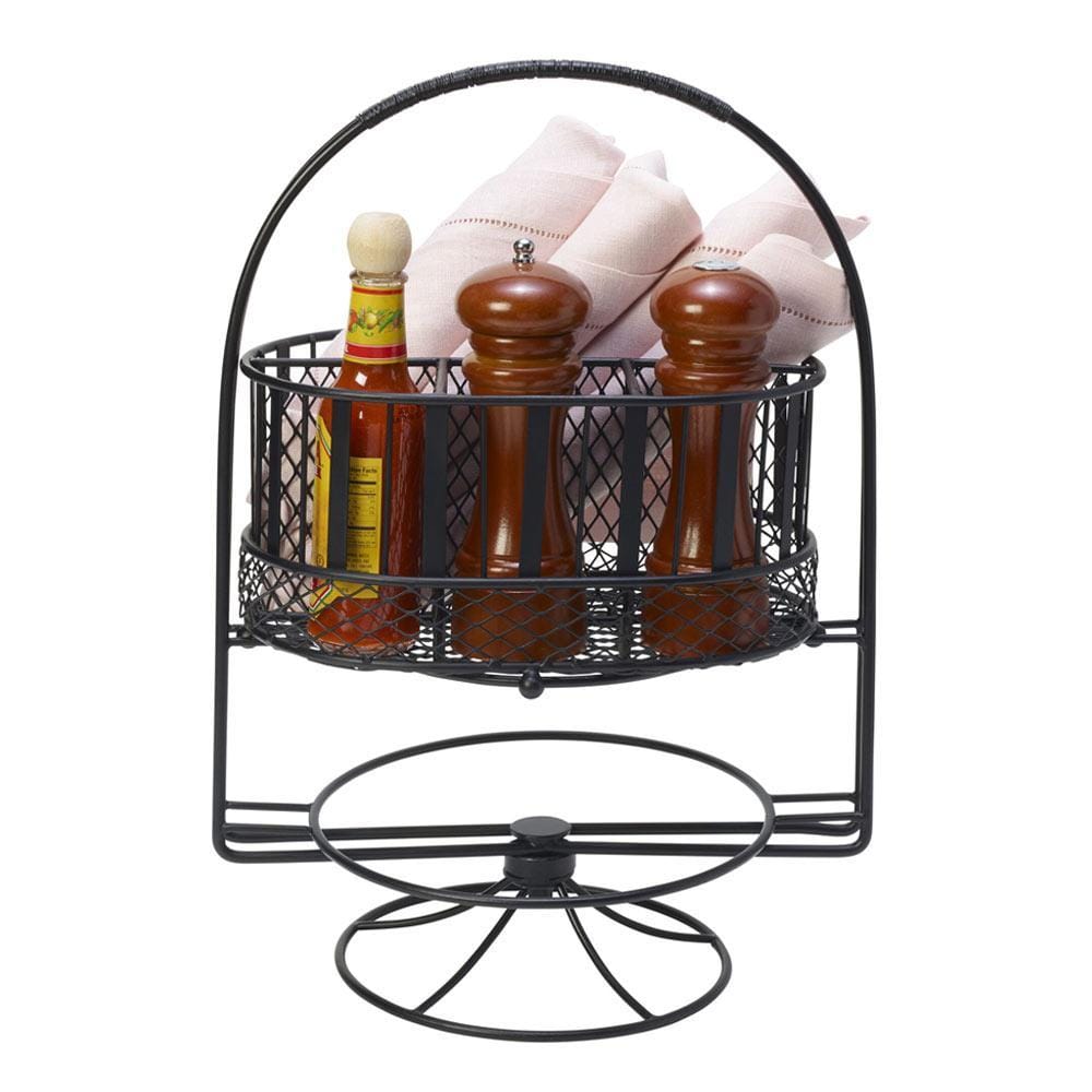 Band and Stripe Swivel Hostess Buffet Storage Caddy