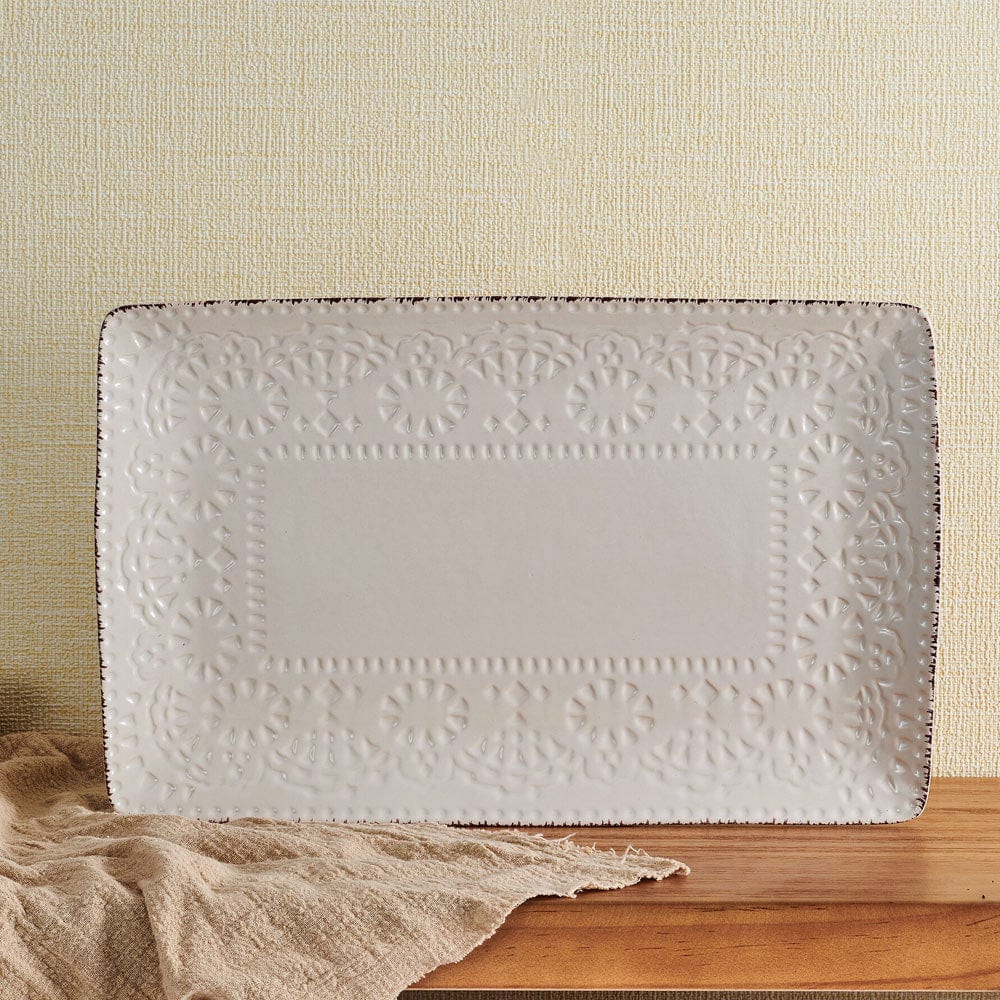 Chateau Cream Rectangular Platter