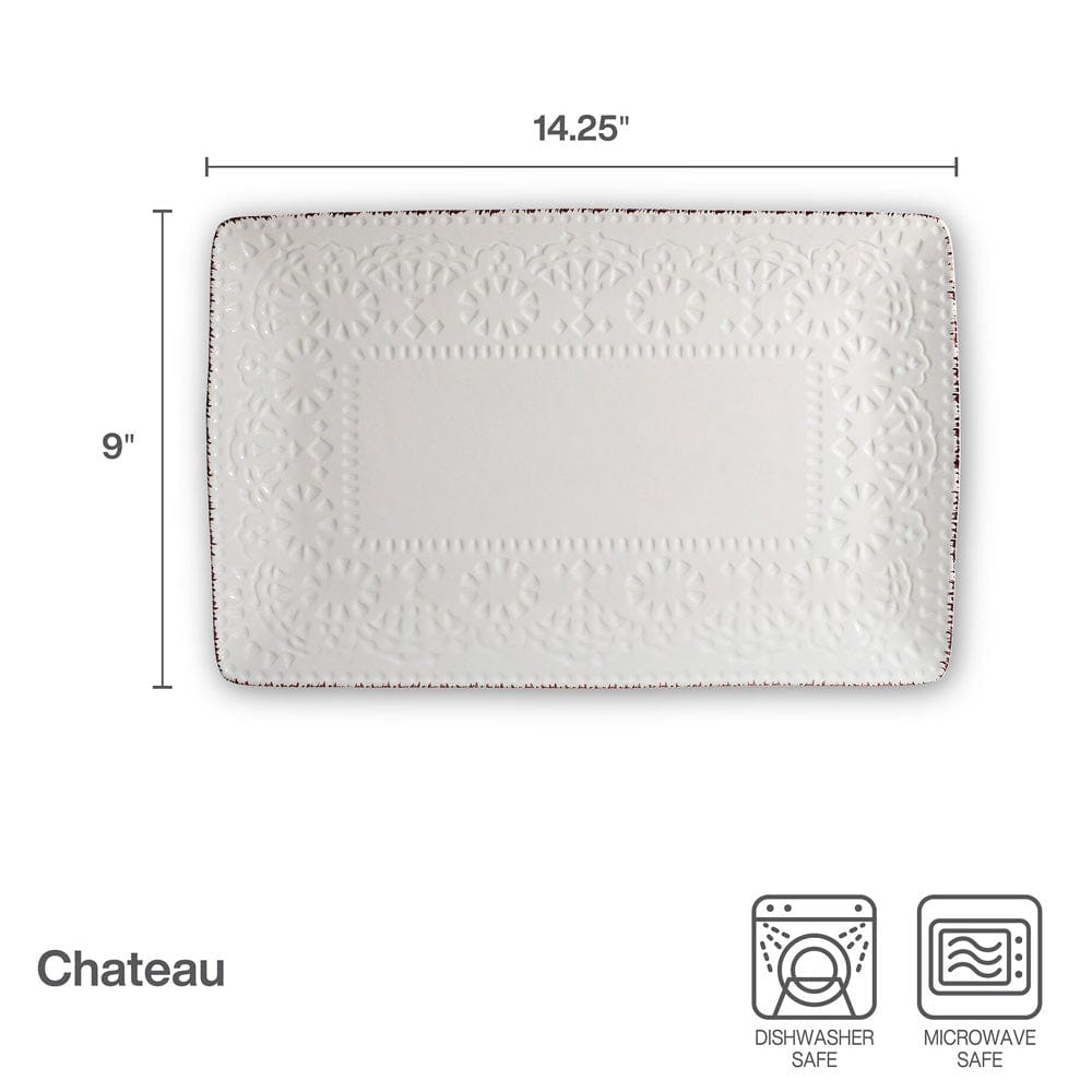 Chateau Cream Rectangular Platter