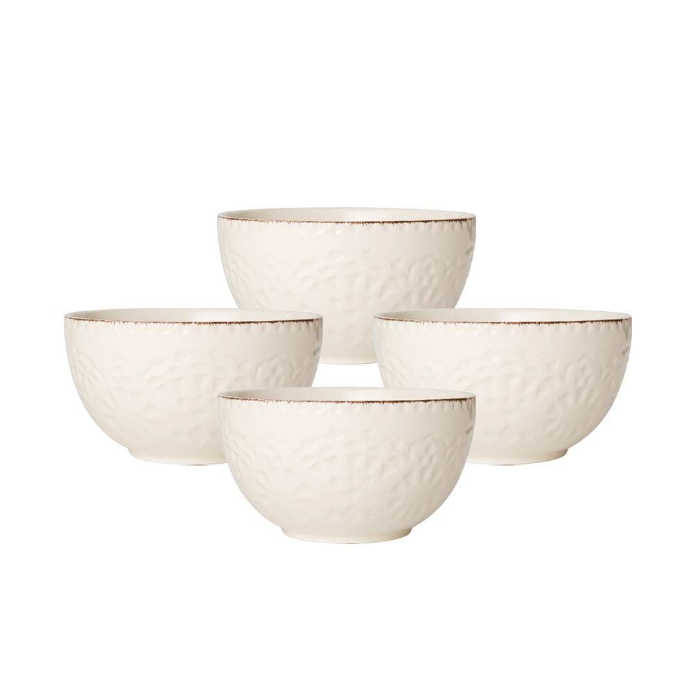 Chateau Cream Set of 4 Fruit Bowls