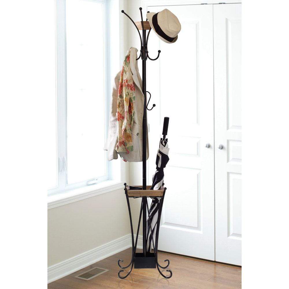 Coat Rack With Umbrella Stand