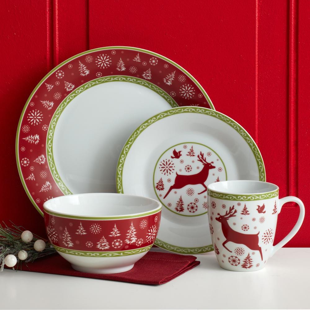 Dancing Snowflakes Dinnerware Set