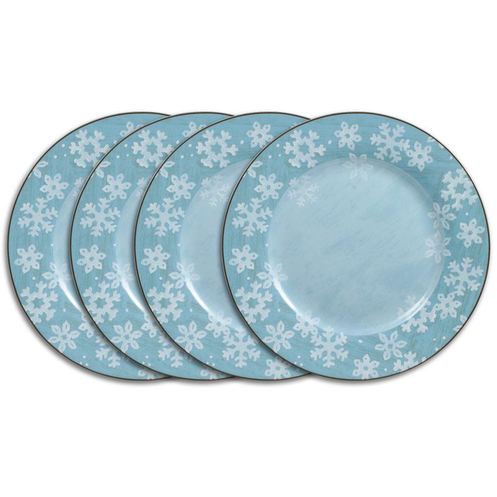 Evergreen Ernie Set of 4 Dinner Plates