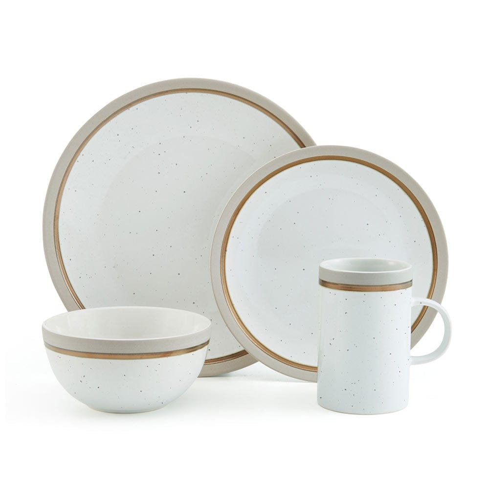 Ezra Taupe 16 Piece Dinnerware Set, Service for 4 – Pfaltzgraff